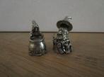 2 tin vingerhoedjes heksen, Verzamelen, Vingerhoedjes, Ophalen of Verzenden, Nieuw, Tin, Reliëf