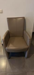 Leren zetels met wieltjes, Huis en Inrichting, Ophalen, Zo goed als nieuw