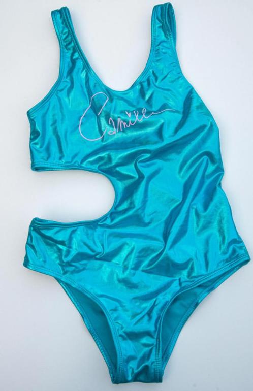 Badpak Camille metallic blauw JBC Maat 164 – 14 jaar ZGAN, Kinderen en Baby's, Kinderkleding | Maat 164, Zo goed als nieuw, Meisje