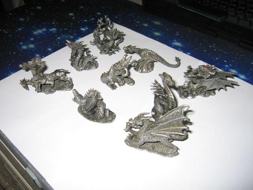 9 figurines dragons et creatures fantastiques super etat, Collections, Statues & Figurines, Comme neuf, Fantasy, Enlèvement ou Envoi