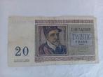 Belgisch biljet van 20 frank 1956, Postzegels en Munten, Bankbiljetten | België, Ophalen of Verzenden, Los biljet