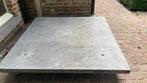Lage salontafel in blauwe hardsteen, Ophalen, Overige materialen, Design, Vierkant