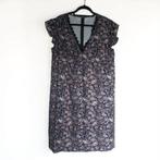 Lange jurk met kanten v hals XXL, Kleding | Dames, Grote Maten, Verzenden, Zo goed als nieuw, Blauw, Jurk
