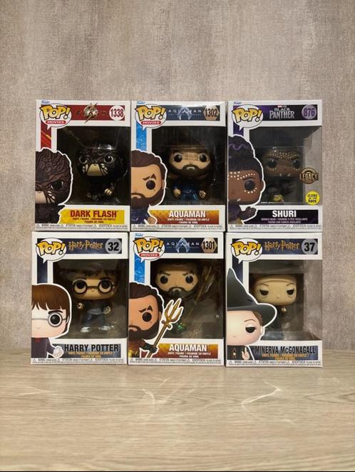 Lot de 6 Funko Pop (DC Comics, Marvel & Harry Potter), Verzamelen, Beelden en Beeldjes, Nieuw, Overige typen, Ophalen of Verzenden