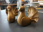 2 messing boekensteunen tortelduiven collectie Yves gastou, Antiquités & Art, Art | Sculptures & Bois, Enlèvement ou Envoi