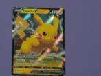 Blinkende pokémonkaart: pikachu V  hp 190., Ophalen of Verzenden, Zo goed als nieuw, Losse kaart