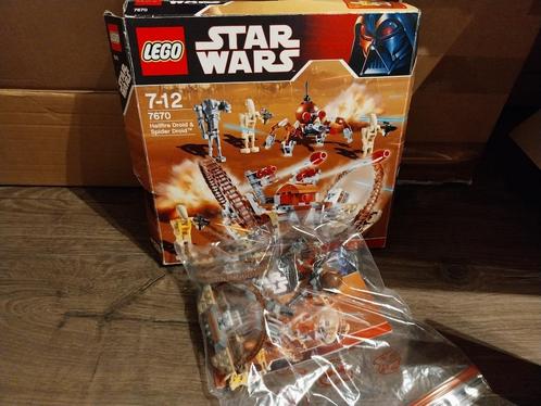 7670 LEGO Star Wars The Clone Wars Hailfire Droid & Spider, Kinderen en Baby's, Speelgoed | Duplo en Lego, Zo goed als nieuw, Lego