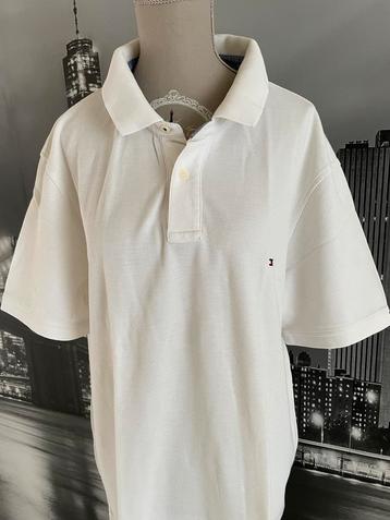 witte polo Tommy Hilfiger XXL Slim Fit beschikbaar voor biedingen