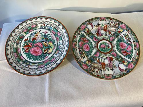Aziatische borden, 2ex, Antiek en Kunst, Curiosa en Brocante, Ophalen
