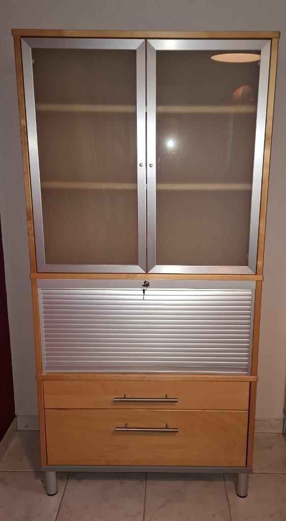 bureelkast, Huis en Inrichting, Kasten | Roldeurkasten en Archiefkasten, Gebruikt, 150 tot 200 cm, 50 tot 100 cm, 25 tot 50 cm