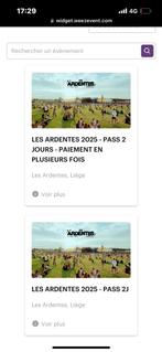 Tickets Les ardentes 2025