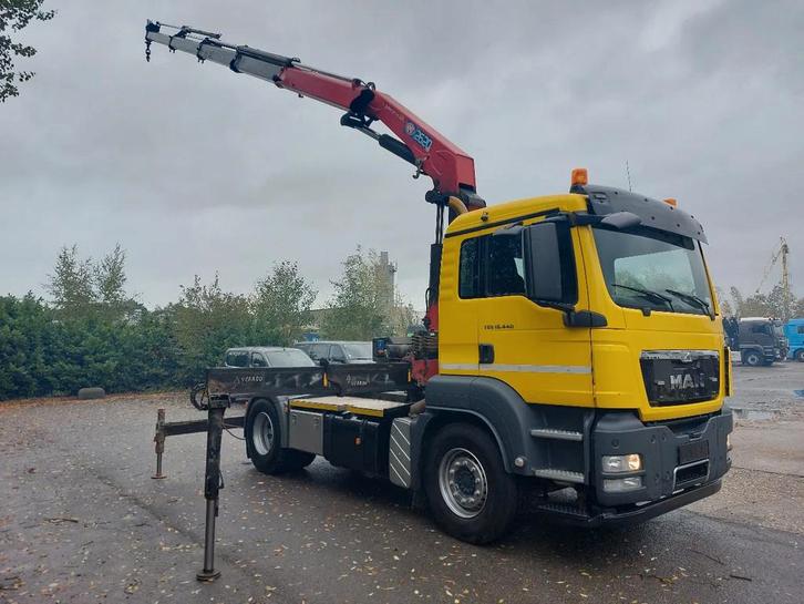 MAN TGS 18.440 4x2 BLS + HMF2640 4x Hydraulisch - remote - (, Autos, Camions, Entreprise, Achat, Air conditionné, Verrouillage central