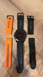 Garmin Fenix 7 X sapphire solar titanium + extra bandjes, Étanche, Comme neuf, Enlèvement, Avancer d'un pas
