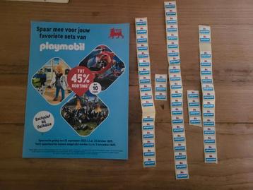 60 zegels Delhaize Playmobil (0,5 euro per stuk) beschikbaar voor biedingen