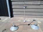 Landelijke stijl plafond lamp in metaal zinkkleu, Huis en Inrichting, Lampen | Hanglampen, Ophalen, 50 tot 75 cm, Metaal, Landelijk