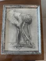 Potloodtekening danseres, Ophalen