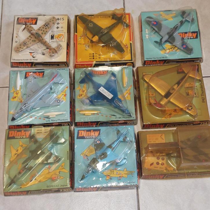 AVIONS DINKY TOYS 718 721 722 725 726 729 730 731 734 TBE, Hobby en Vrije tijd, Modelauto's | 1:43, Zo goed als nieuw, Overige typen