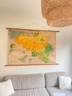 Lot oude kaarten van België op linnen, Antiek en Kunst, Ophalen
