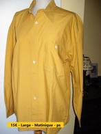 Oker herenhemd mt L, Vêtements | Hommes, Chemises, Enlèvement ou Envoi, Comme neuf, Matinique, Tour de cou 41/42 (L)