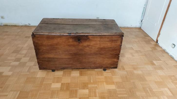 Antieke kist, dekenkist, Huis en Inrichting, Woonaccessoires | Kisten, Gebruikt, Ophalen