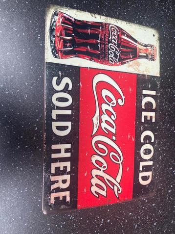 Plaque en métal Coca-Cola, Enlèvement ou Envoi, Comme neuf