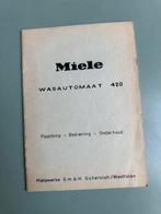 Miele wasautomaat 420 plaatsing bediening onderhoud folder, Elektronische apparatuur, Wasmachines, Ifo@ile.as, Ophalen of Verzenden