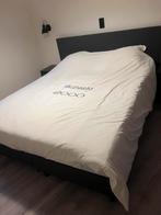 Boxspring 160 x 200cm + topper en met 2 nachtkastjes, Huis en Inrichting, Ophalen, Zo goed als nieuw
