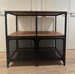Zwarte metaal/hout rek kast te koop, Enlèvement