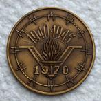 Medaille, Penning, Soignies, 25é Anniv. WOII, 1940-45 - 1970, Verzamelen, Ophalen of Verzenden, Landmacht, Lintje, Medaille of Wings