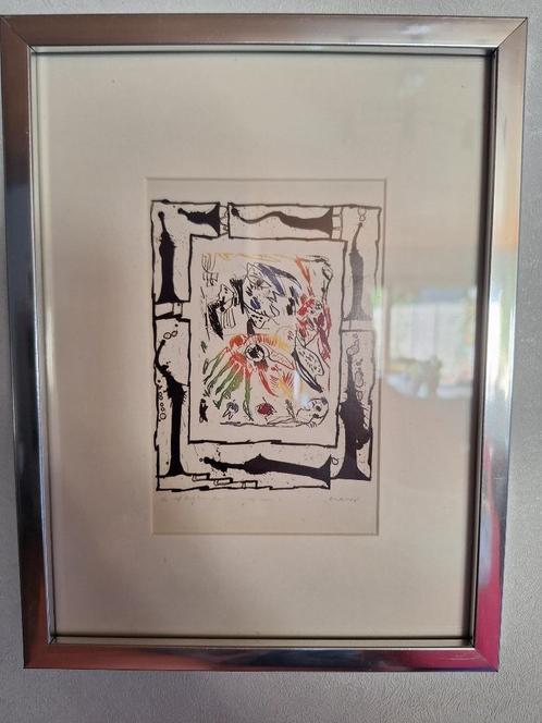Alechinsky kunstkaart, Antiek en Kunst, Kunst | Litho's en Zeefdrukken, Ophalen