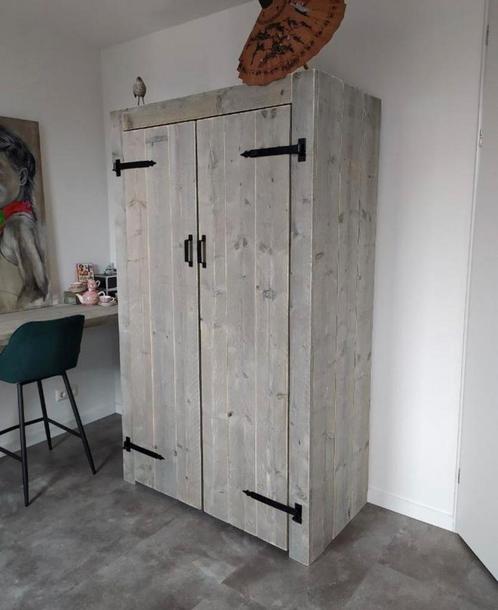 Kledingkasten van steigerhout, Huis en Inrichting, Kasten | Kleerkasten, Nieuw, Ophalen of Verzenden