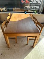 Massieve houten eettafel, Ophalen