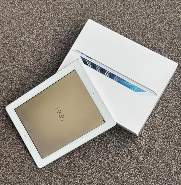iPad 4e generatie (Wi-Fi, 16GB, wit), Computers en Software, Apple iPads, Gebruikt, Apple iPad, Wi-Fi, 10 inch, 16 GB, Wit, Ophalen of Verzenden