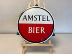 AMSTEL BIER emaille reclamebord, Verzamelen, Ophalen of Verzenden, Gebruikt, Reclamebord