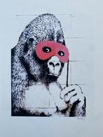 Banksy - Gorilla in a Pink Mask (Litho), Antiek en Kunst, Ophalen of Verzenden