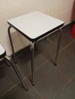 Vintage witte kruk Formica, Ophalen