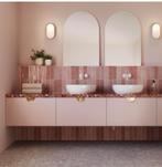 Keramische wandtegel 6.5x20 cm | Artisan Rose Mallow Glossy, Doe-het-zelf en Bouw, Tegels, Ophalen, Nieuw, Minder dan 20 cm, 20 tot 40 cm