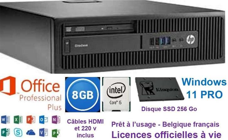10 hp EliteDesk G1 + 3 tours identiques, Informatique & Logiciels, Ordinateurs de bureau, Comme neuf, 3 à 4 Ghz, SSD, 8 GB, Enlèvement