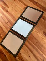 3 lijsten met glas, Enlèvement, Comme neuf, Bois