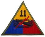 us 11 th Armored Division patch, Ophalen of Verzenden