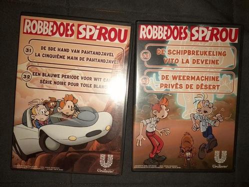 2 DVD avec 2 histoires de Spirou . / Spirou . chacun, Collections, Personnages de BD, Comme neuf, Ustensile, Gaston ou Spirou