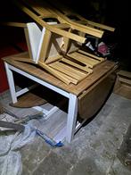 Tafel en vier stoelen, Ophalen, Gebruikt