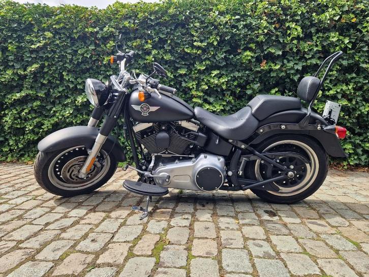 Harley Davidson Fat Boy - mat zwart / Screaming Eagle pipes, Motoren, Motoren | Harley-Davidson, Particulier, Chopper, meer dan 35 kW