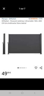 Paravent retractable anthracite 4m, Tuin en Terras, Tuinschermen, 150 tot 200 cm, Ophalen of Verzenden, 150 tot 200 cm, Nieuw