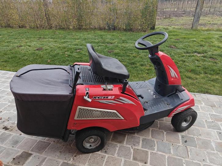 Zitmaaier, Tuin en Terras, Grasmaaiers, Gebruikt, Benzine-grasmaaier, 50 cm of meer, Cirkelmaaier, Elektrische starter, Opvangbak