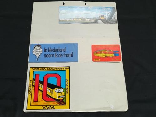 4 Stickers, Nederlandse Spoorwegen	468v, Verzamelen, Stickers, Nieuw, Bedrijf of Vereniging, Ophalen of Verzenden