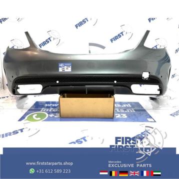 W205 C63 AMG ACHTERBUMPER + DIFFUSER GRIJS ORIGINEEL Mercede beschikbaar voor biedingen