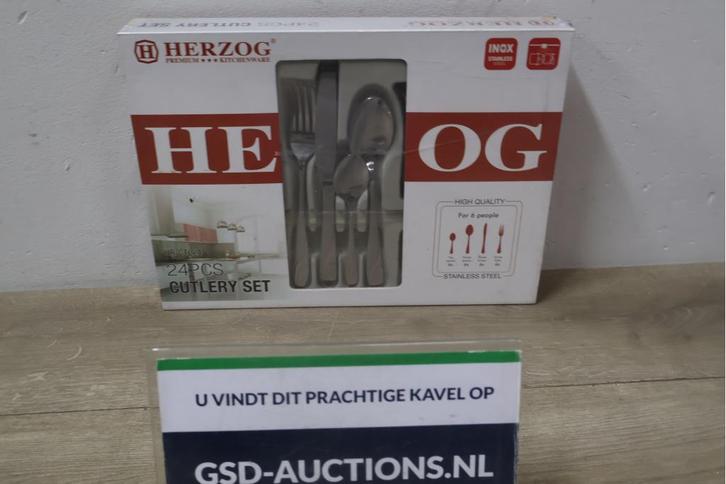 24-Delig Bestekset van Herzog, Antiquités & Art, Antiquités | Services (vaisselle) complet