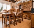 Prachtige complete eiken eetkamer, Ophalen, Gebruikt, 4 tot 6 stoelen