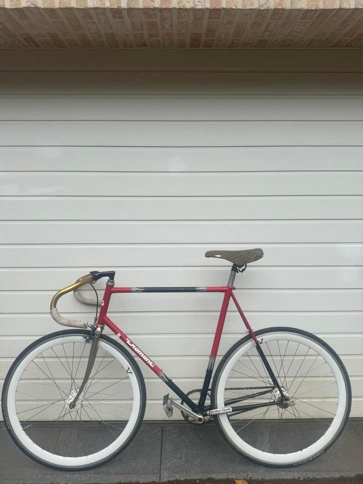 Fixie/Fixgear Fiets diamant retro, Fietsen en Brommers, Fietsen | Racefietsen, Gebruikt, Overige maten, Staal, Ophalen